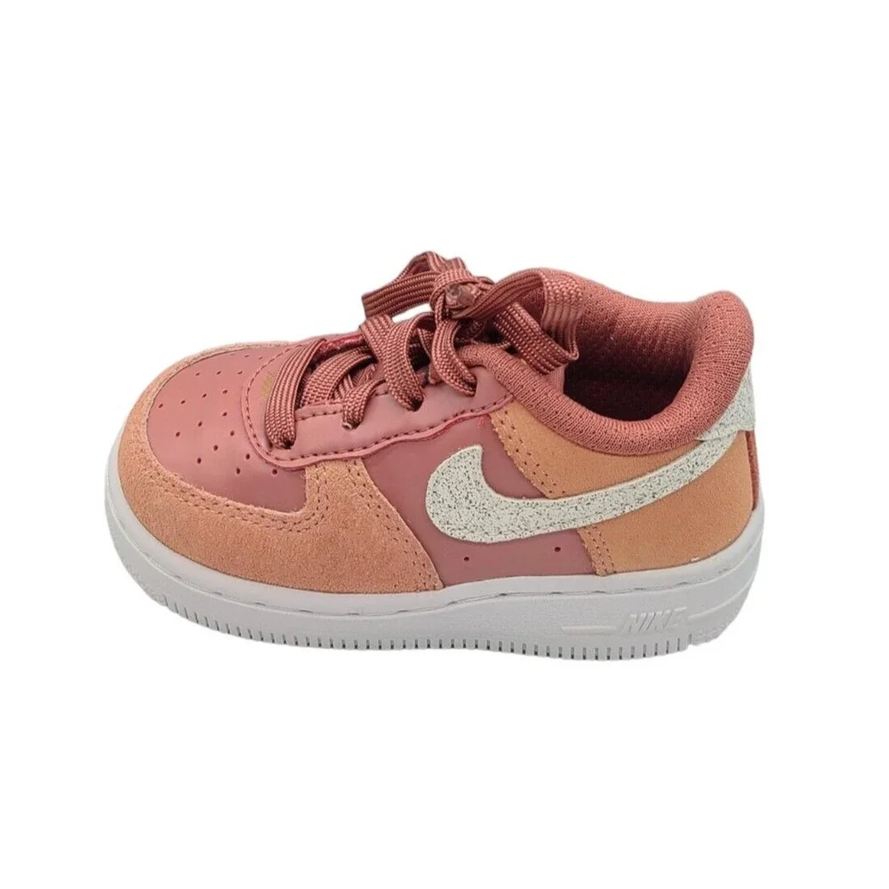 Nike Toddler‎ Baby Air Force 1 TD CD7417 600 Pink Quartz Sneaker Shoe Size 6C